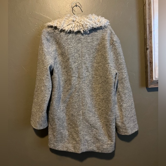 NWT Zara Faux Shearling collar sweater coat - Picture 4 of 7